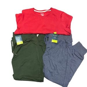 Tek Gear Athletic Women Joggers Crew Sweatshirt Bundle